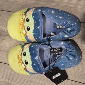 Kids Baby Yoda House Shoes